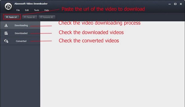 Aiseesoft Video Downloader for Windows 11, 10 Screenshot 1