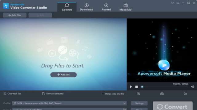 Apowersoft Video Converter Studio for Windows 11, 10 Screenshot 1