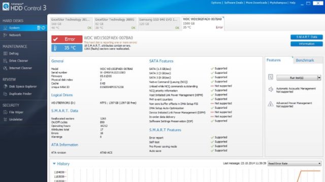 Ashampoo HDD Control for Windows 11, 10 Screenshot 3