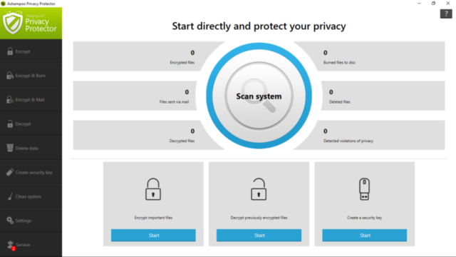 Ashampoo Privacy Protector for Windows 11, 10 Screenshot 1