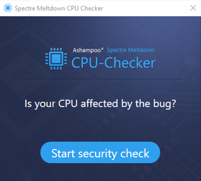 Ashampoo Spectre Meltdown CPU Checker for Windows 11, 10 Screenshot 1
