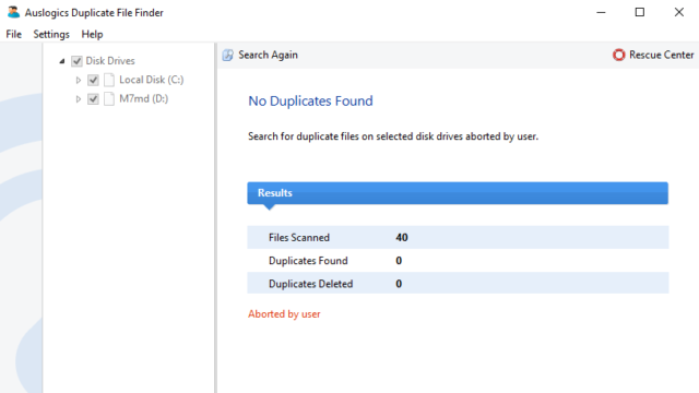 Auslogics Duplicate File Finder for Windows 10 Screenshot 1