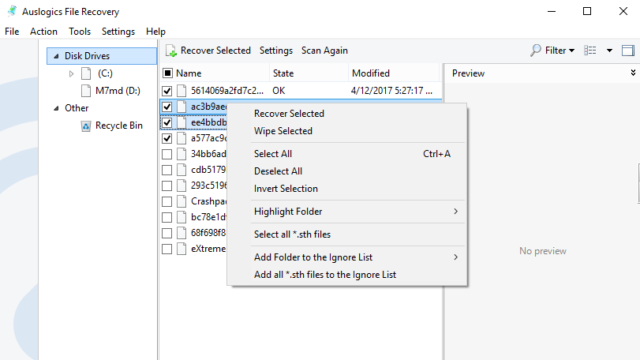 Auslogics File Recovery for Windows 10 Screenshot 3