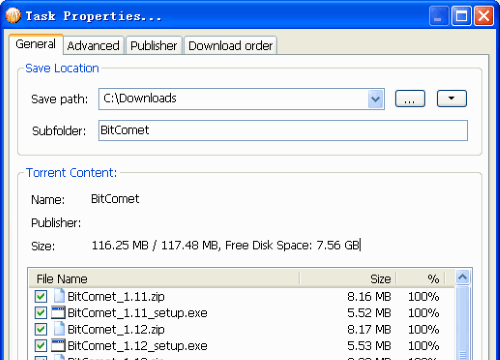 BitComet for Windows 11, 10 Screenshot 2