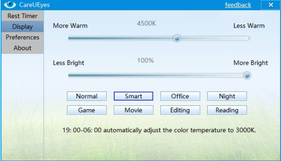 CareUEyes for Windows 11, 10 Screenshot 2