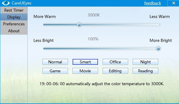 CareUEyes for Windows 11, 10 Screenshot 1