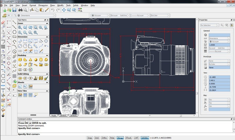 CorelCAD Screenshot