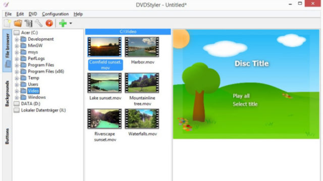 DVDStyler for Windows 11, 10 Screenshot 3