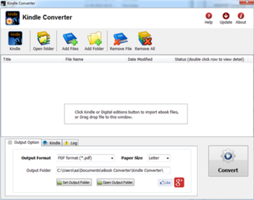 Kindle Converter Screenshot