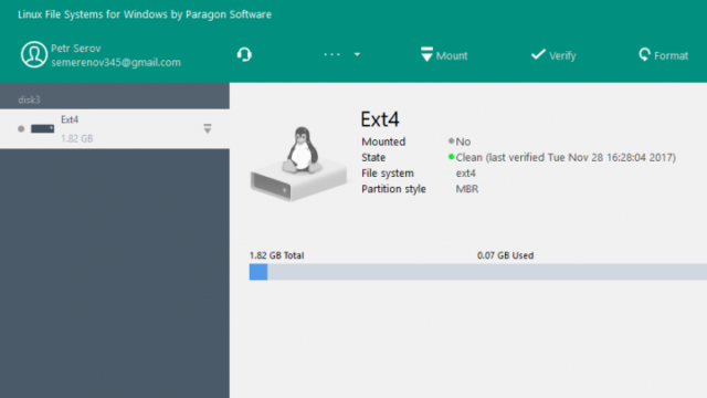 Linux File Systems for Windows for Windows 10 Screenshot 1