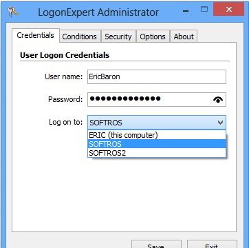 LogonExpert for Windows 10 Screenshot 1