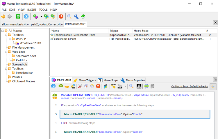 Macro Toolworks Screenshot