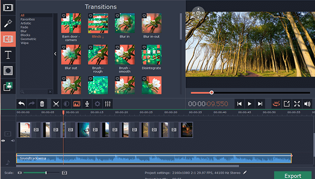 Movavi 360 Video Editor for Windows 11, 10 Screenshot 2