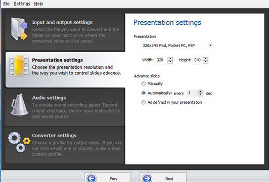 Movavi PowerPoint to Video Converter for Windows 11, 10 Screenshot 2