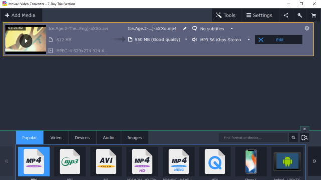 Movavi Video Converter for Windows 11, 10 Screenshot 1