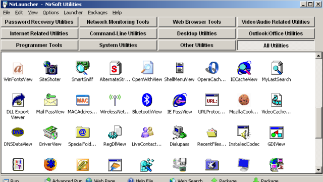 NirLauncher for Windows 11, 10 Screenshot 1