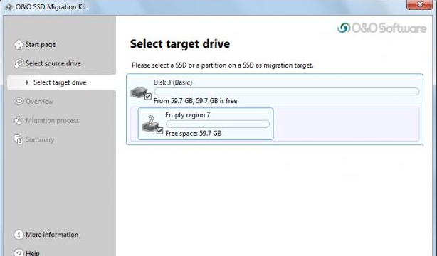 O&O SSD Migration Kit for Windows 11, 10 Screenshot 1