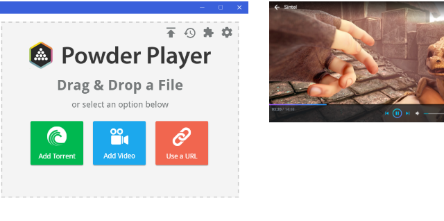 Powder Player for Windows 10 Screenshot 1