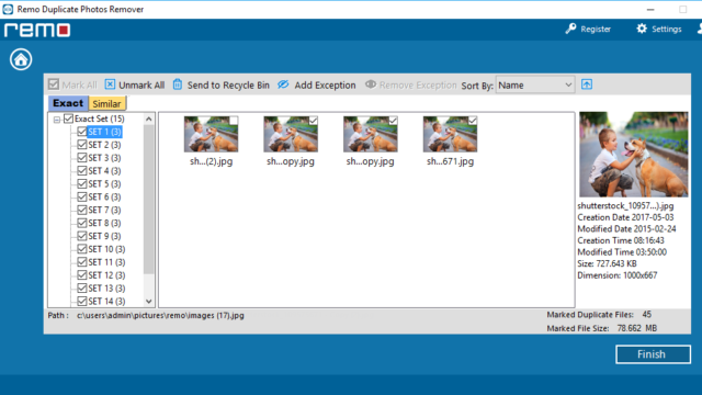 Remo Duplicate Photos Remover for Windows 10 Screenshot 2