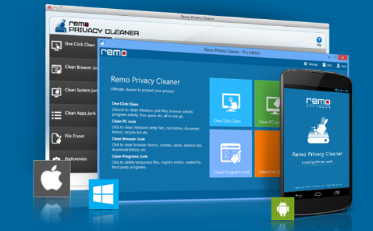 Remo Privacy Cleaner for Windows 11, 10 Screenshot 1