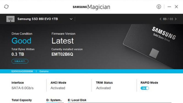 Samsung Magician for Windows 11, 10 Screenshot 1