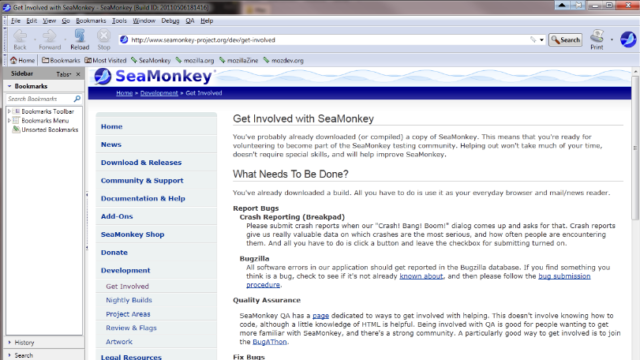 SeaMonkey for Windows 11, 10 Screenshot 1
