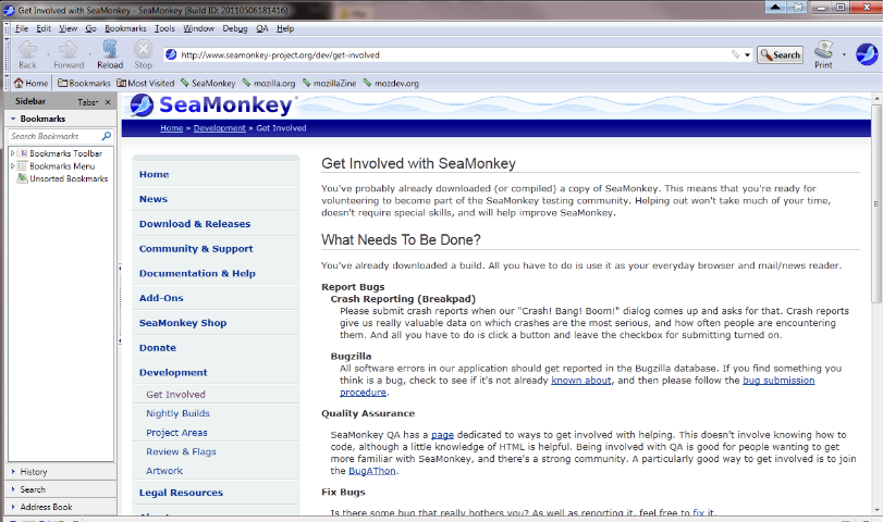 SeaMonkey Screenshot 1