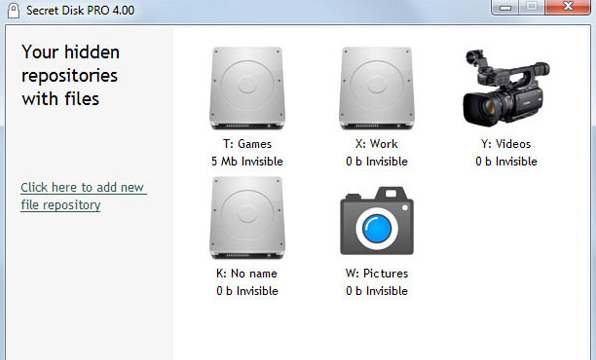 Secret Disk for Windows 11, 10 Screenshot 1