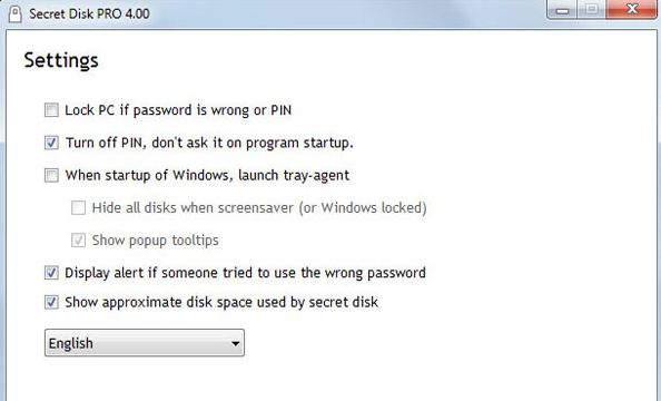 Secret Disk for Windows 11, 10 Screenshot 2