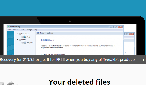 TweakBit File Recovery for Windows 10 Screenshot 1