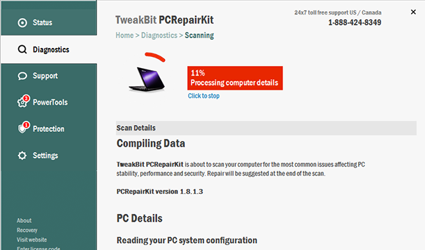 TweakBit PCRepairKit for Windows 10 Screenshot 1
