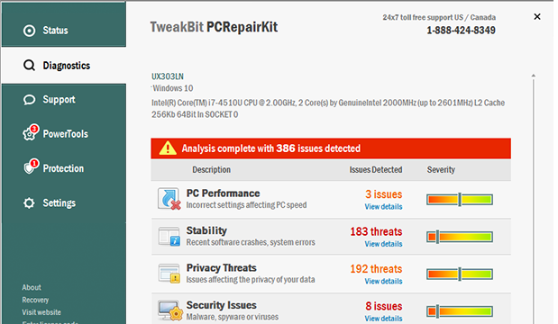 TweakBit PCRepairKit for Windows 10 Screenshot 2