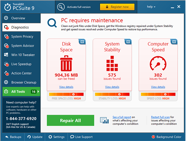 TweakBit PCSuite Review