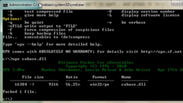 UPX for Windows 11, 10 Screenshot 1
