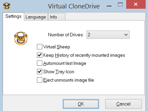 Virtual CloneDrive for Windows 10 Screenshot 1