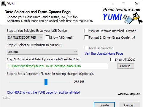 YUMI for Windows 10 Screenshot 1