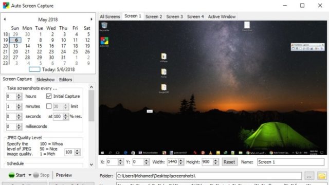 Auto Screen Capture for Windows 10 Screenshot 1