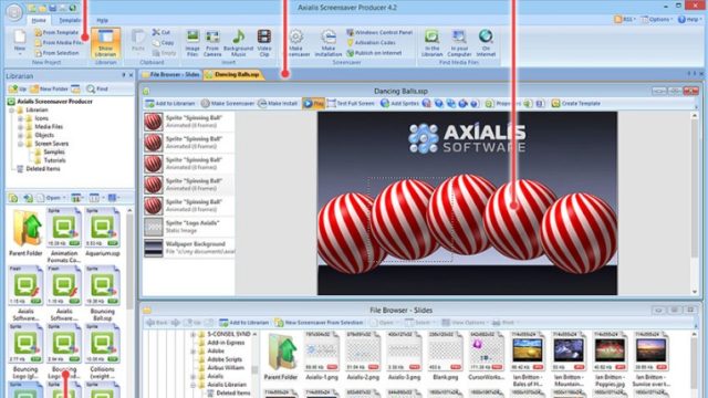 Axialis Screensaver Producer for Windows 11, 10 Screenshot 1
