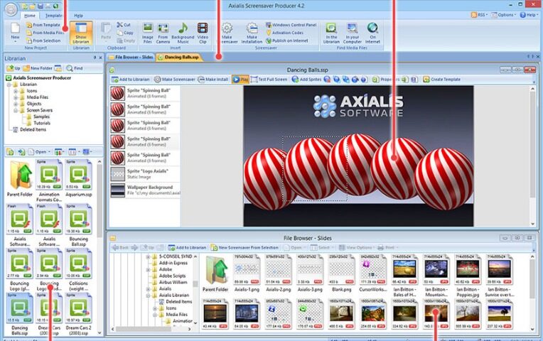 Axialis Screensaver Producer Screenshot