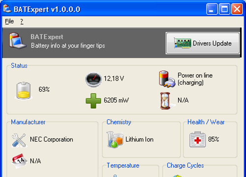 BATExpert for Windows 10 Screenshot 1