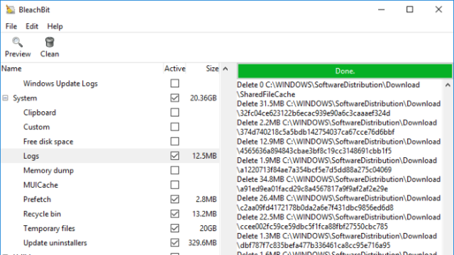 BleachBit for Windows 11, 10 Screenshot 1
