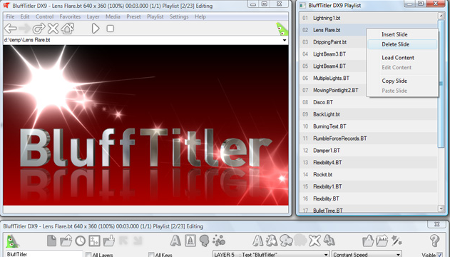 BluffTitler for Windows 11, 10 Screenshot 1