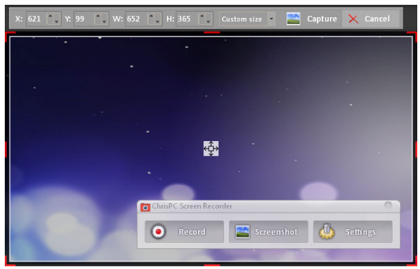 ChrisPC Screen Recorder Screenshot 1