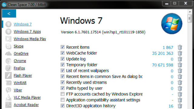 Clean Space for Windows 10 Screenshot 2