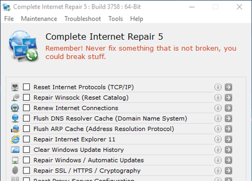 Complete Internet Repair 9.1.3.6335 instaling