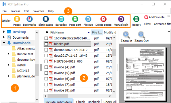 CoolUtils Pdf Splitter for Windows 11, 10 Screenshot 1