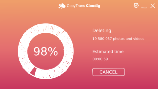 CopyTrans Cloudly for Windows 10 Screenshot 1