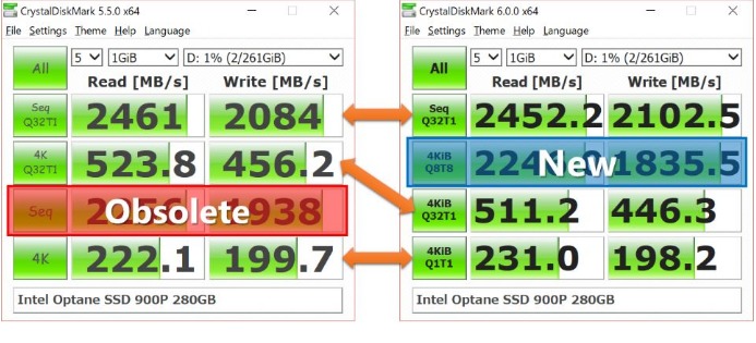 CrystalDiskMark Screenshot