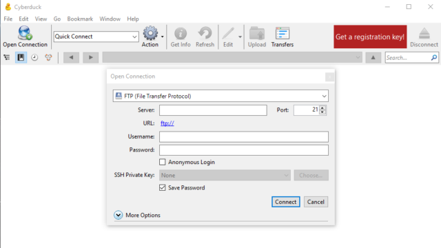 Cyberduck for Windows 11, 10 Screenshot 1
