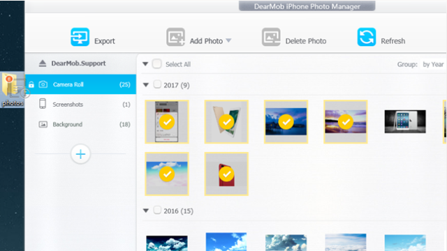 DearMob iPhone Photo Manager for Windows 11, 10 Screenshot 2
